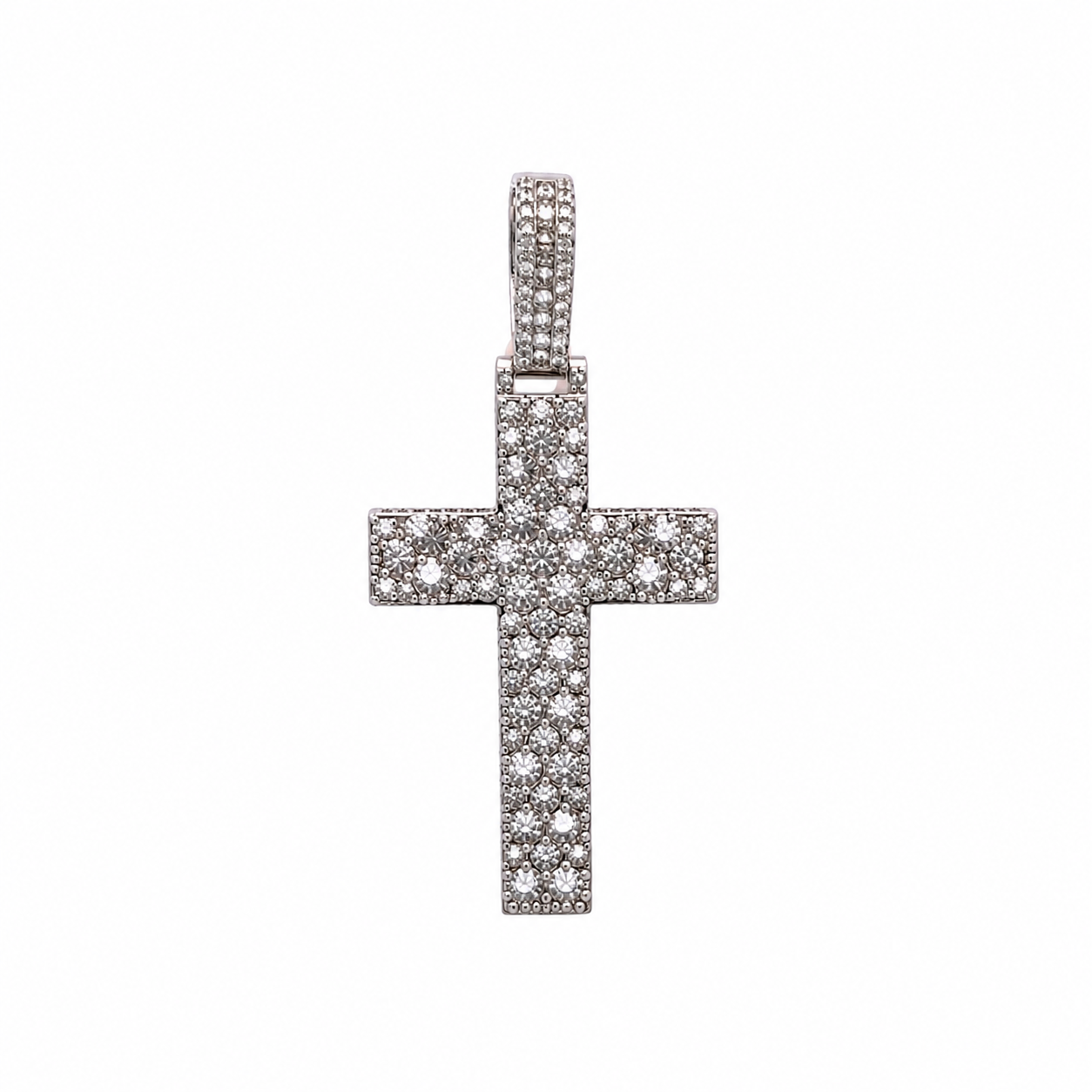 9100201 | 5.22 CTW Brass Moissanite Rhodium Pendant