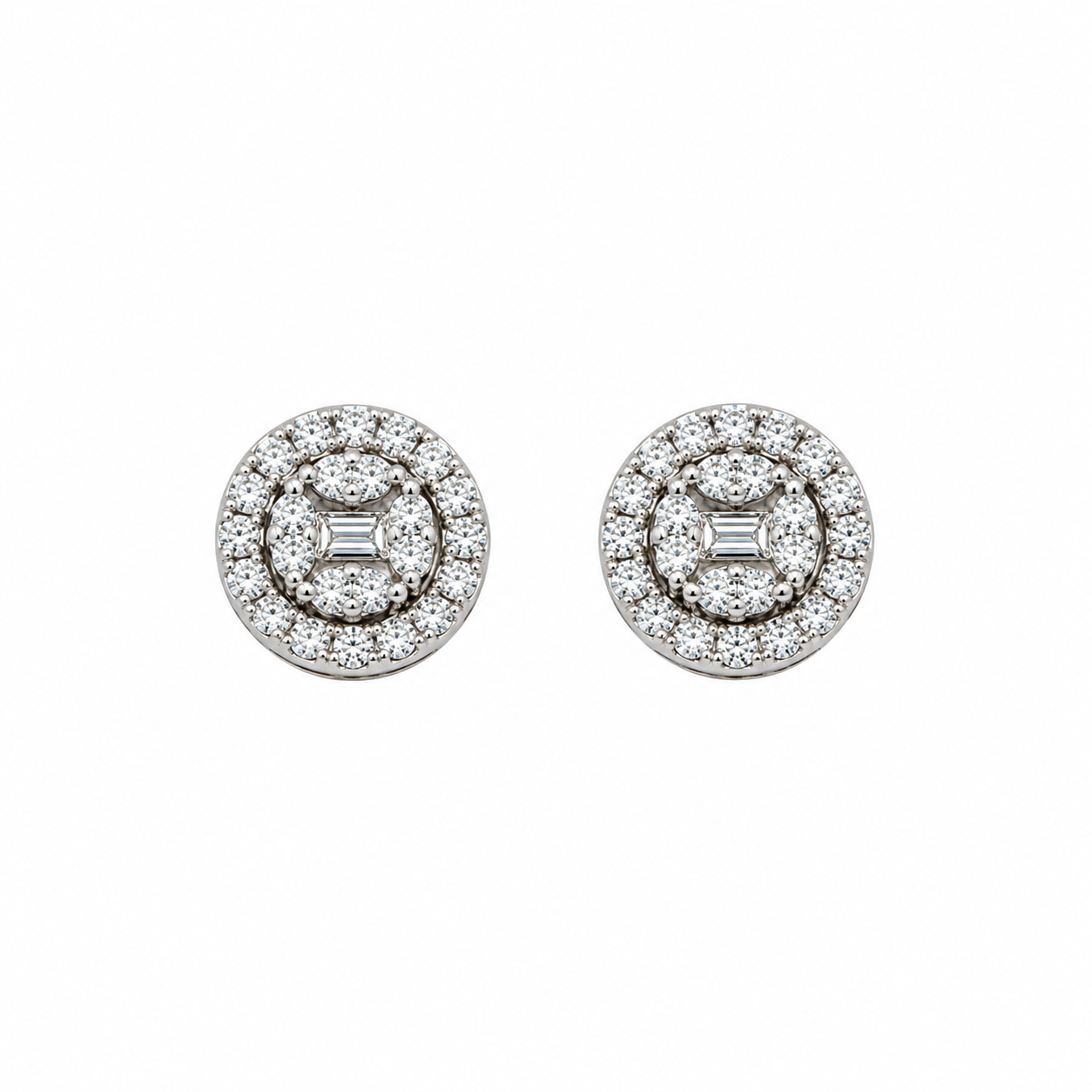 9911891 | 925 Moissanite Rhodium Earring