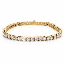 9312172 | Steel Tennis Moissanite Gold Bracelet