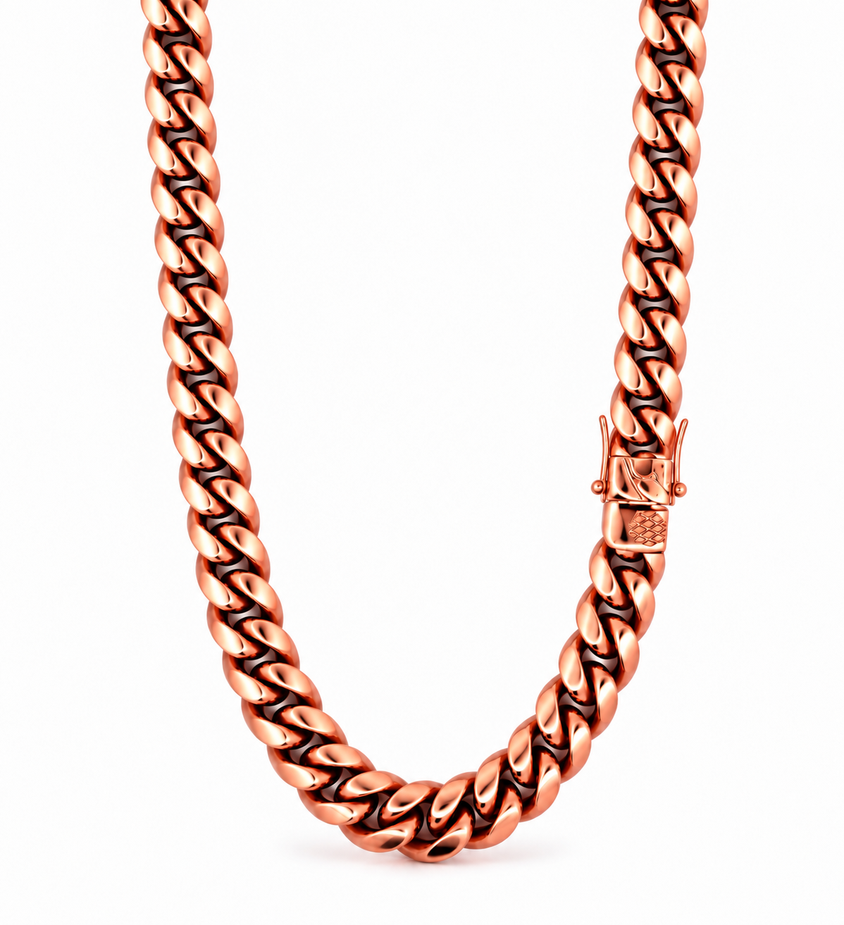 9310185 | 8mm Steel Rose Gold Chain