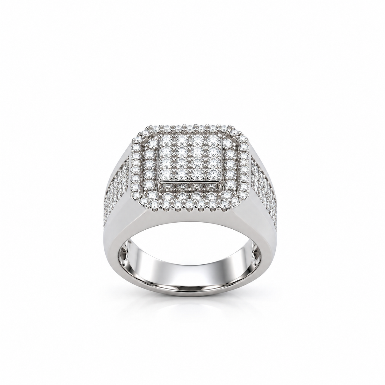 9911691 | 925 Moissanite Rhodium Ring