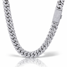 RENAZA 10MM RHODIUM MOISSANITE ICED OUT CUBAN I 994461