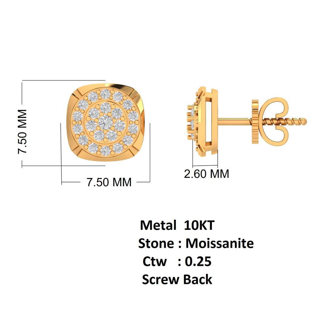 PRISM DROP MOISSANITE EARRINGS | 980262