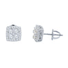 SQUARE STUD MOISSANITE EARRINGS  | 994651