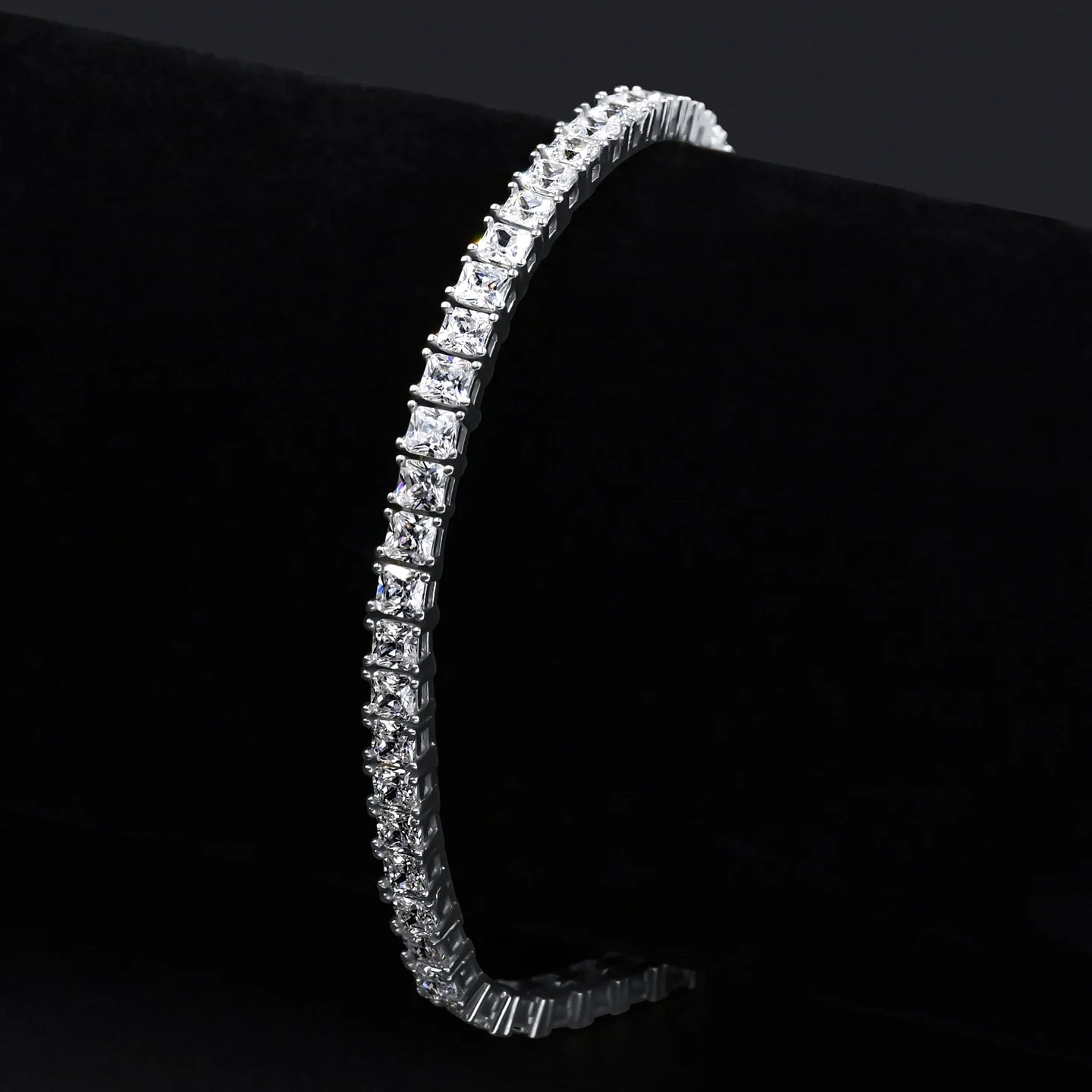 9312131 | Steel Tennis Moissanite  Bracelet