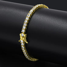 9312132 | Steel Tennis Moissanite Gold Bracelet