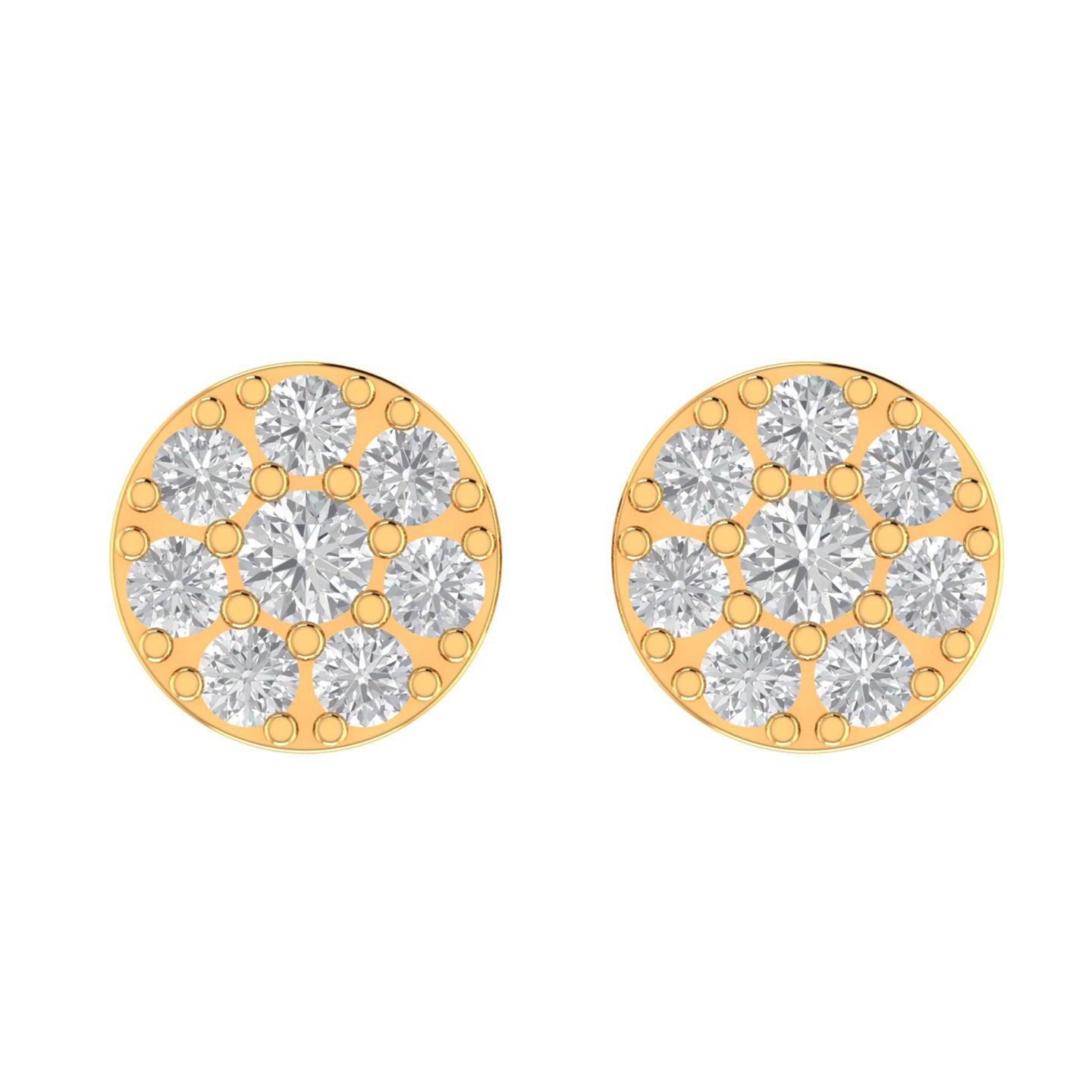 ANTIC 10K GOLD MOISSANITE EARRINGS I 980102