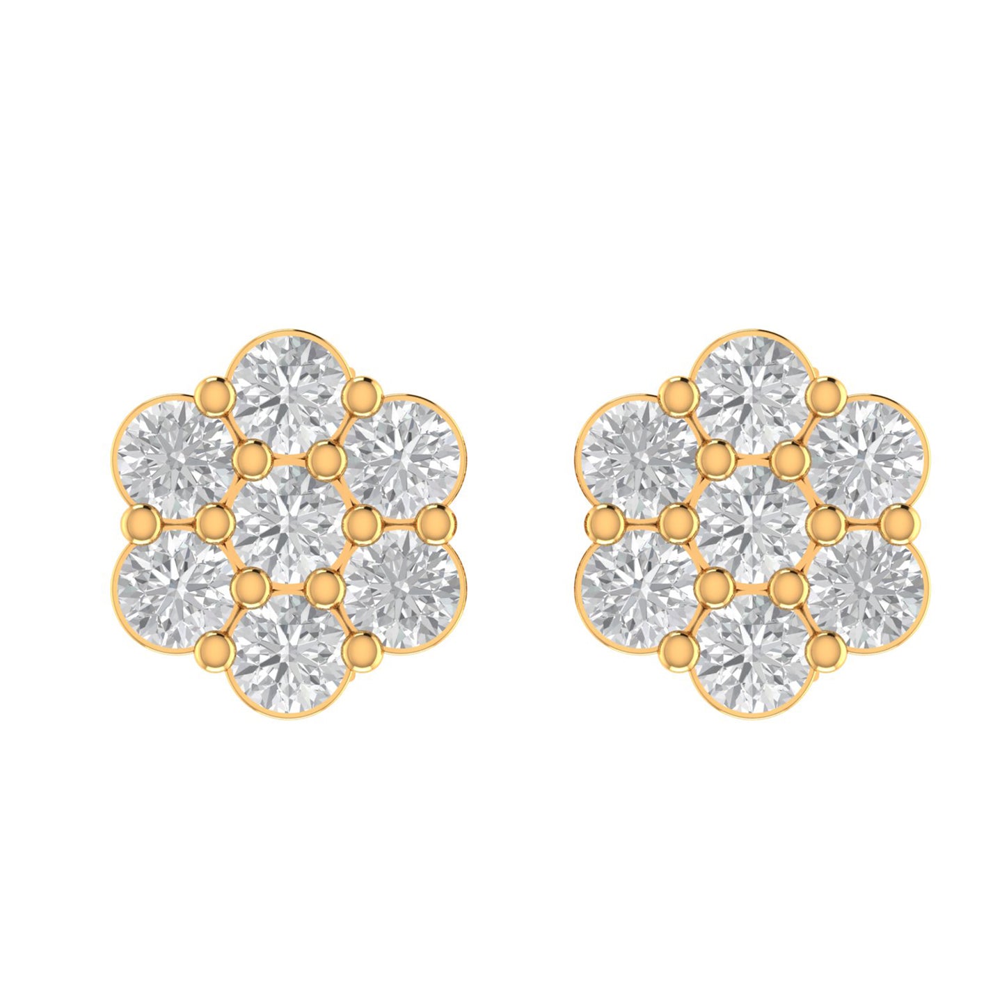 MIRTH 10K GOLD MOISSANITE EARRINGS I 980072