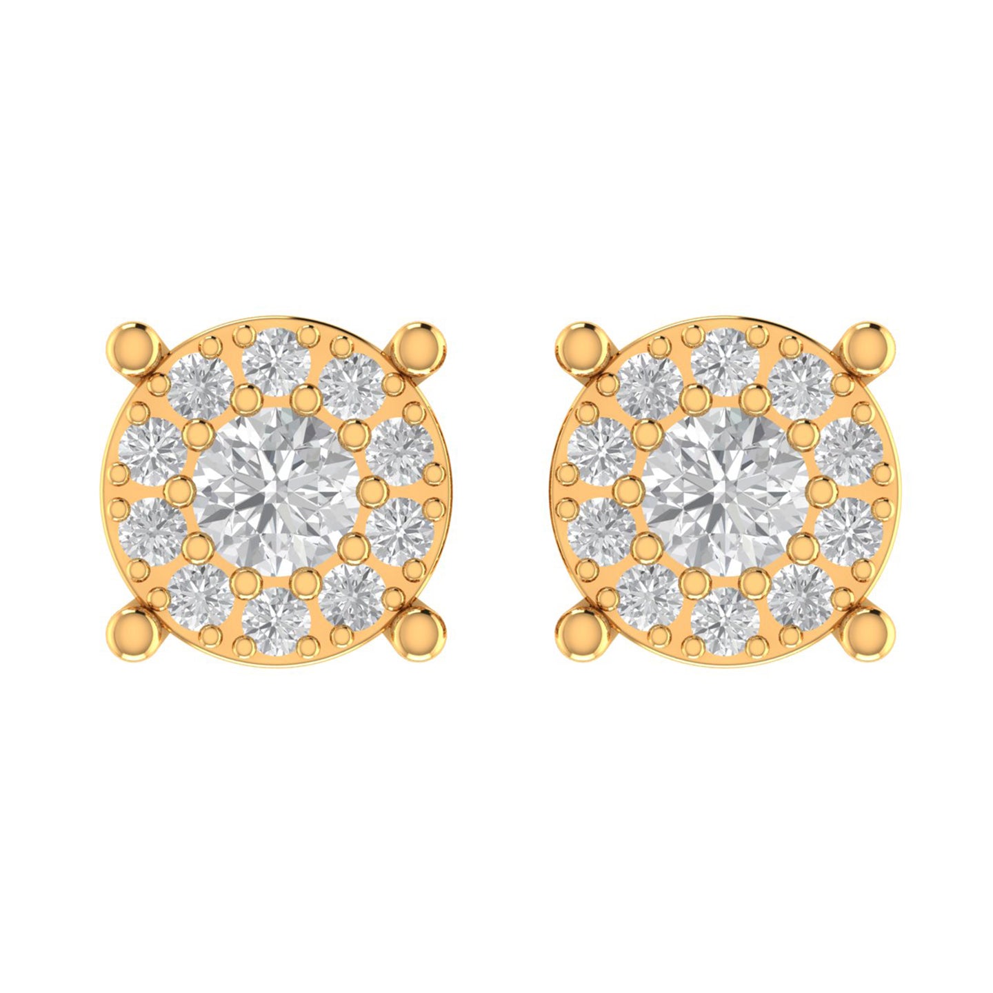 BLITHE 10K GOLD MOISSANITE EARRINGS I 980062