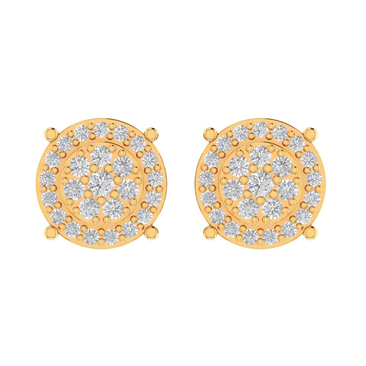 SWANK 10K GOLD MOISSANITE EARRINGS I 980022