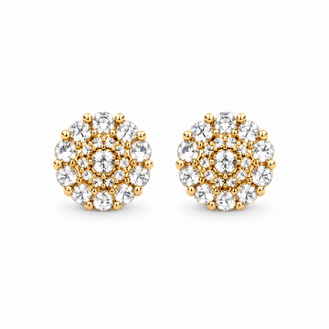 9100242 | 0.74 CTW Brass Moissanite Gold Earring