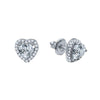 KERNAL 1.41 CTW SILVER MOISSANITE ICED OUT EARRINGS I 993821