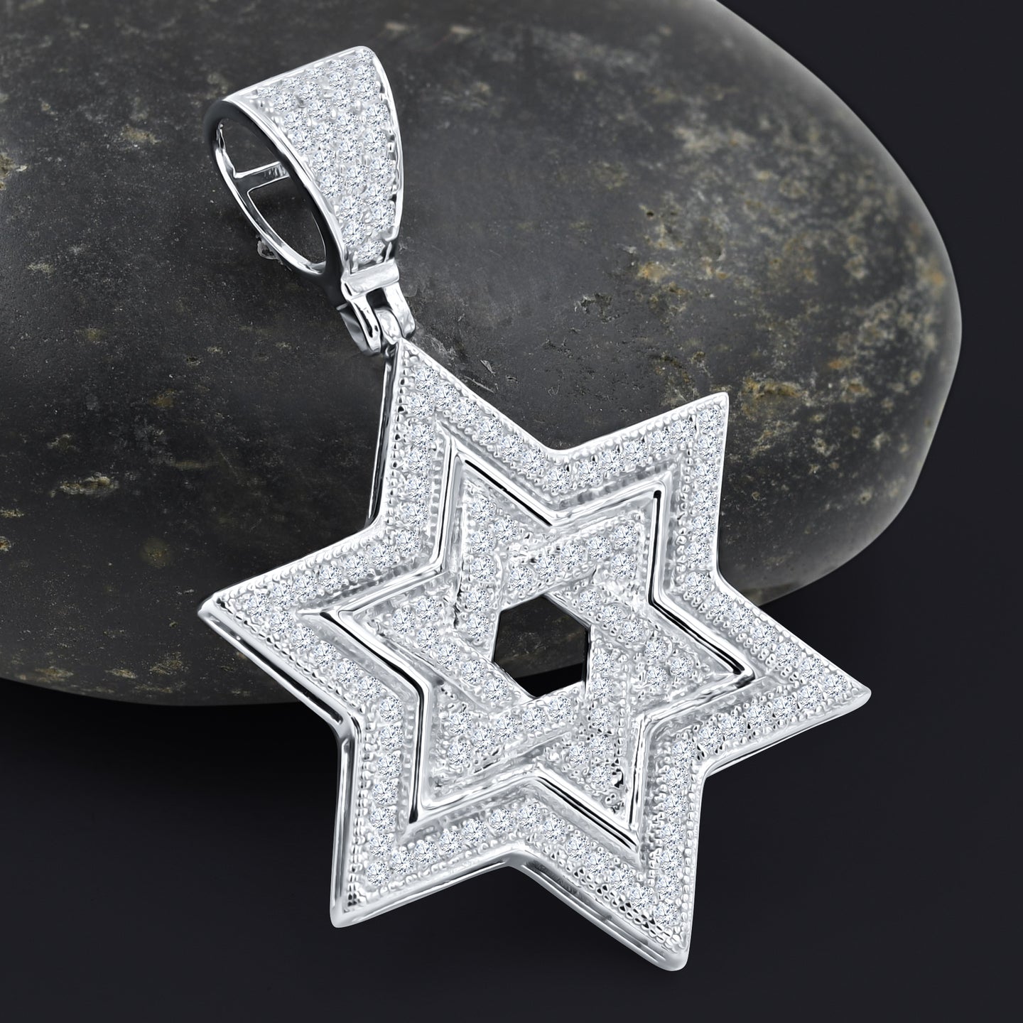 GLINT MOISSANITE SILVER PENDANT I 991991