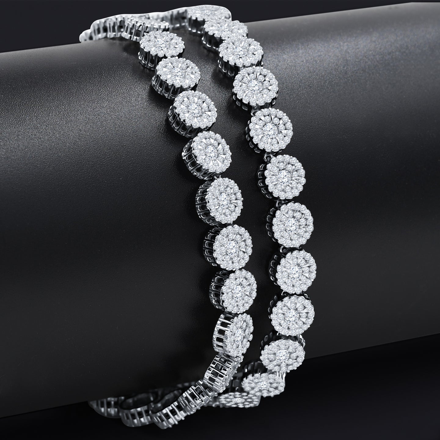 RELISH SILVER MOISSANITE 9MM 20" CHAIN I 992441