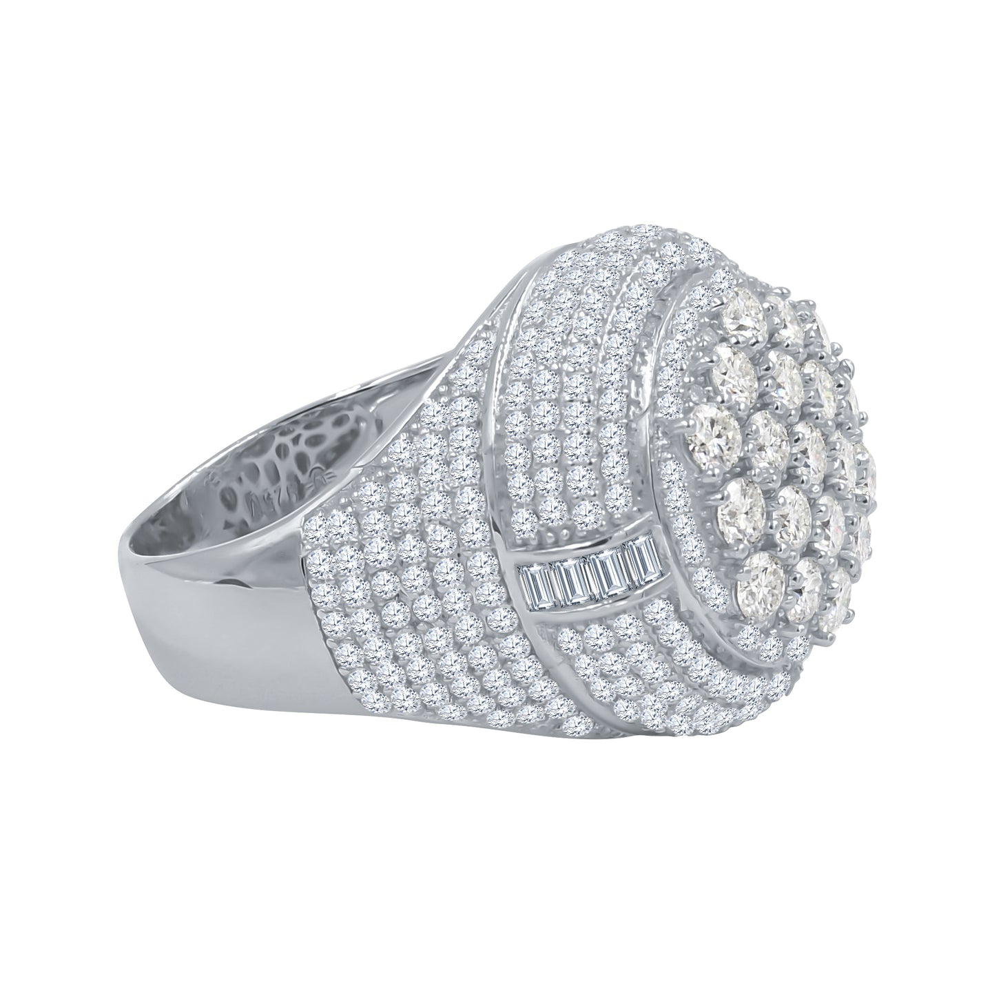 OKRAGLY MOISSANITE SILVER RING I 992351