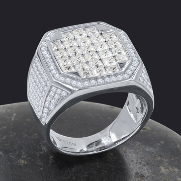 SAYGIN MOISSANITE SILVER RING I 992301