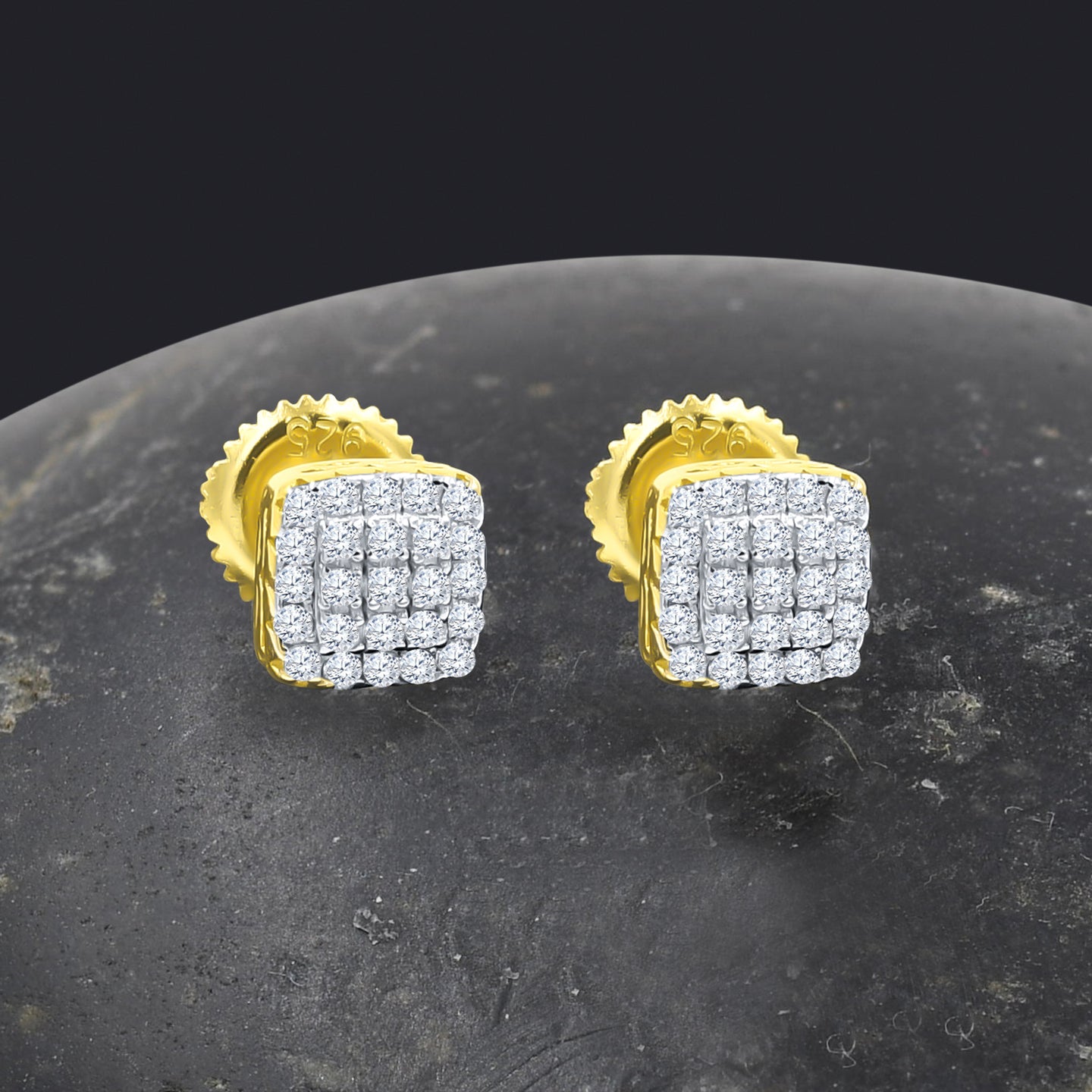 FLORET SILVER MOISSANITE EARRINGS |992101