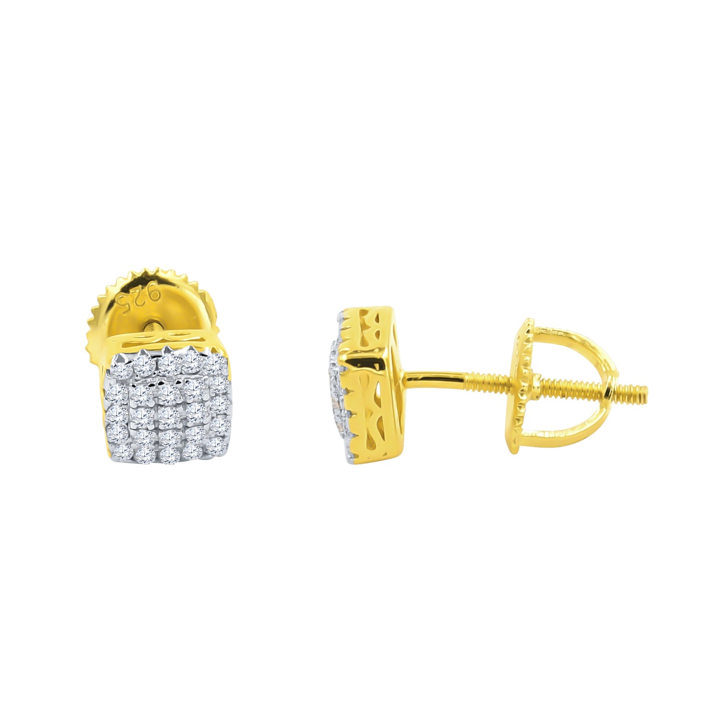FLORET SILVER MOISSANITE EARRINGS |992101