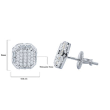 SALUBRITY SILVER MOISSANITE EARRINGS |  991651