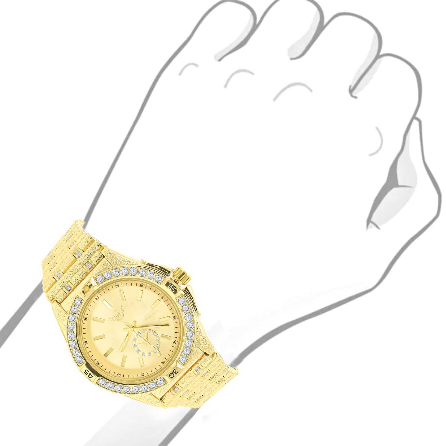 GLIMMER HIPHOP METAL  WATCH I 563192