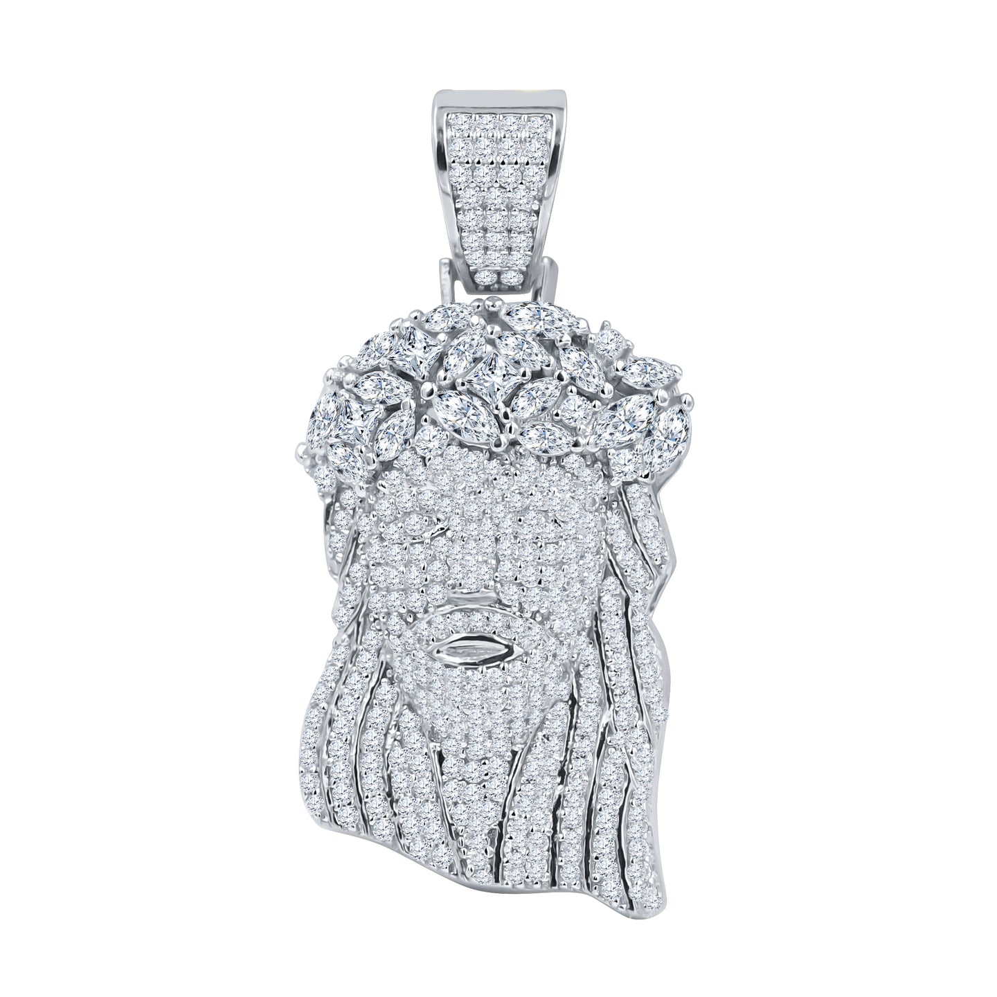 REGAL GRACE 925 STERLING SILVER PENDANT MOISSANITE  | 994571