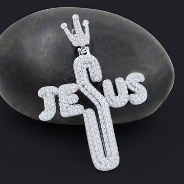 RADIANT LORD 925 STERLING SILVER PENDANT MOISSANITE |994561