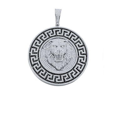 SUBLIMINAL 7.05 CTW 925 MOISSANITE RHODIUM ICED OUT PENDANT I 996561