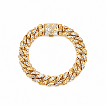 9100152 | 10.70 CTW Brass Moissanite Gold 12mm 8.1