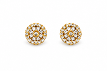 999552 | 925 Moissanite Gold Earring