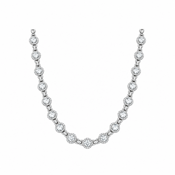 9911601 | 925 Moissanite Rhodium Chain