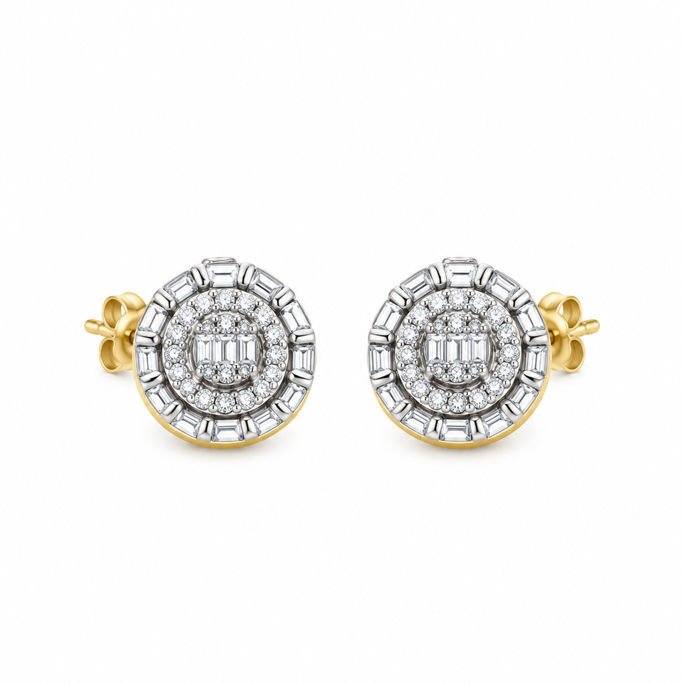 9911912 | 925 Moissanite Gold Earring