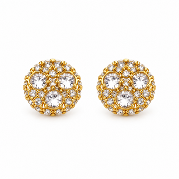 9100332 | 0.87 CTW Brass Moissanite Gold Earring