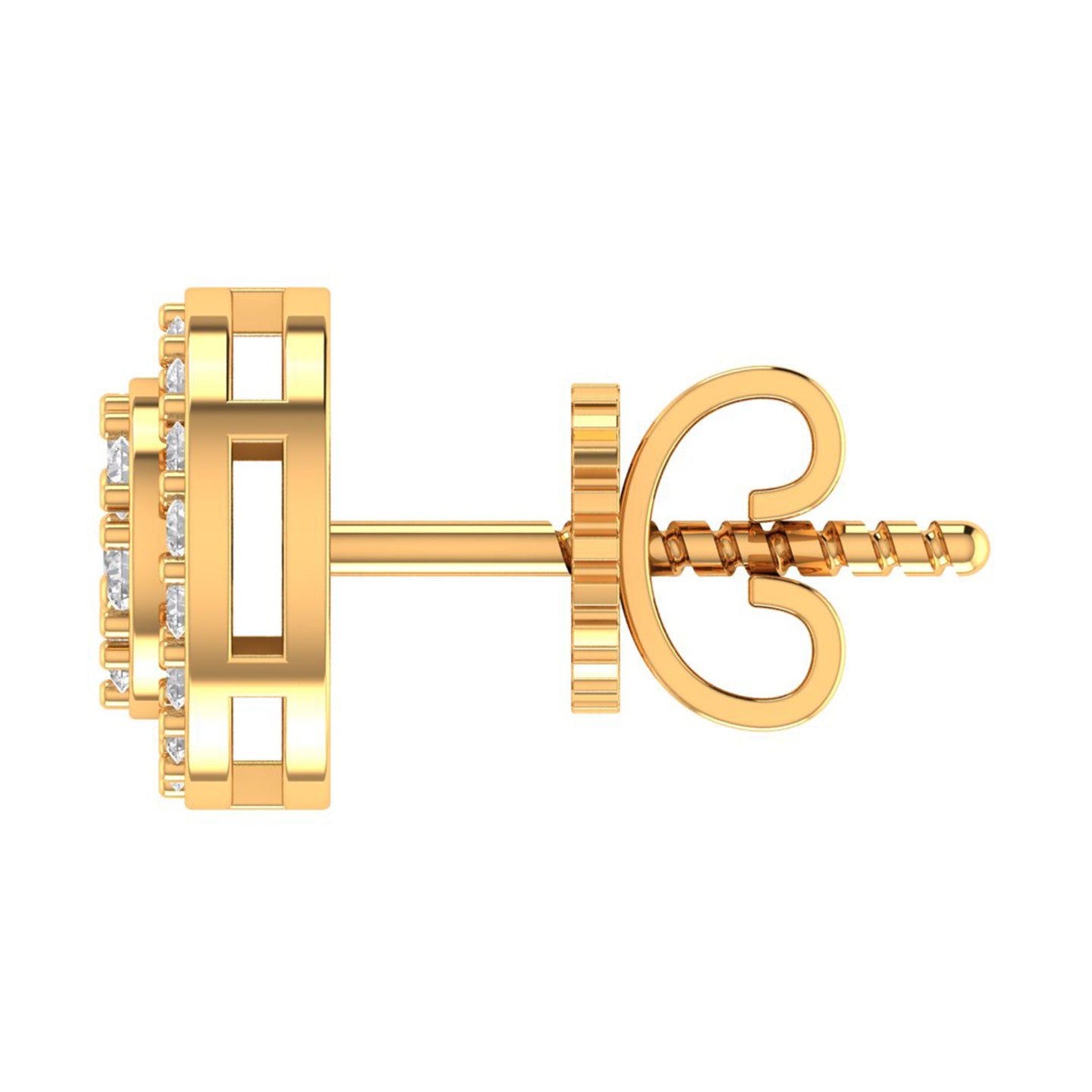 PALATIAL 10K GOLD MOISSANITE EARRINGS I 980012