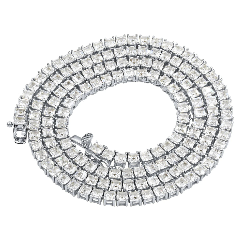 9312181 | 4mm Steel Tennis Moissanite Chain