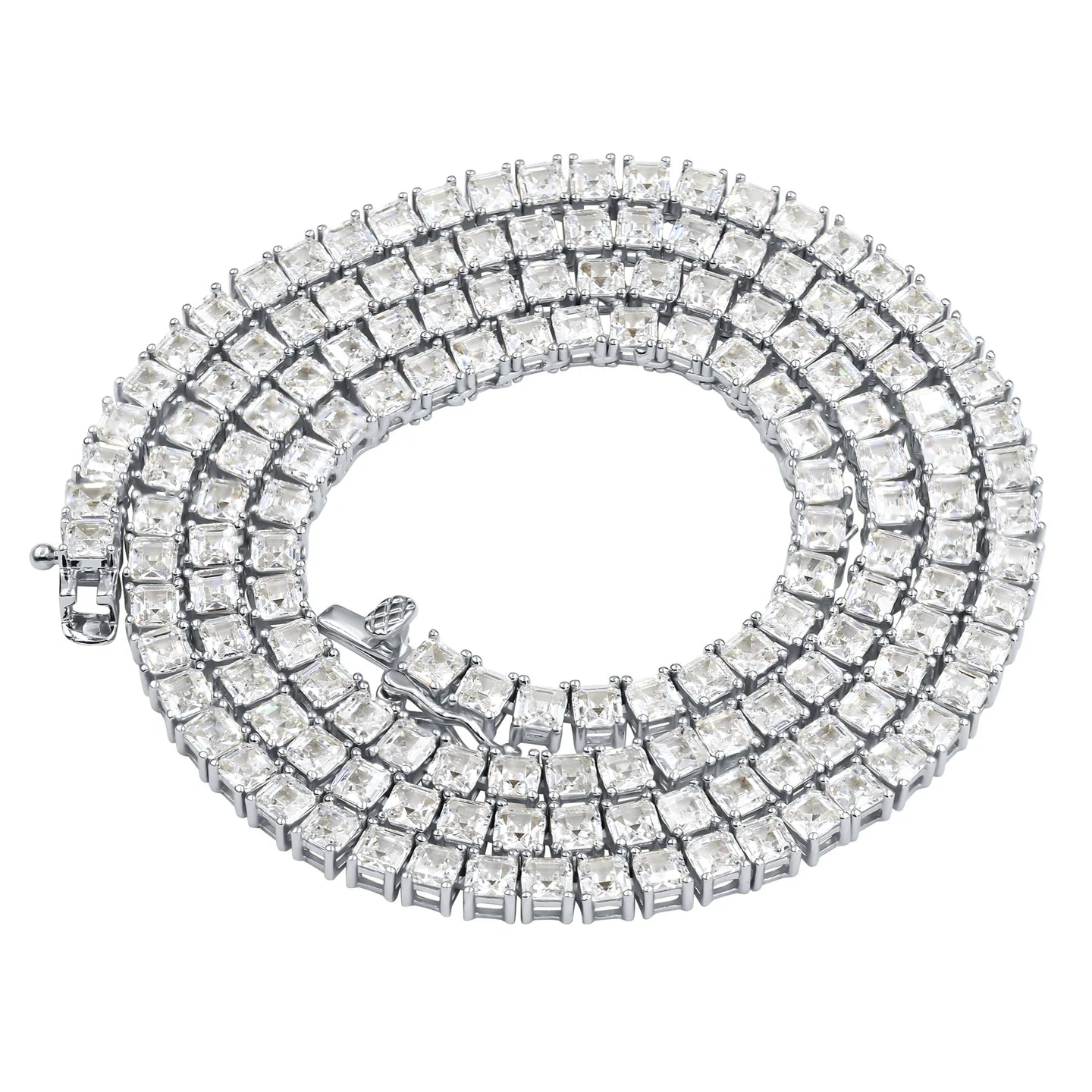 9312181 | 4mm Steel Tennis Moissanite Chain
