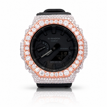 5902518 | Brass Moissanite G-Shock Rose Gold Watch