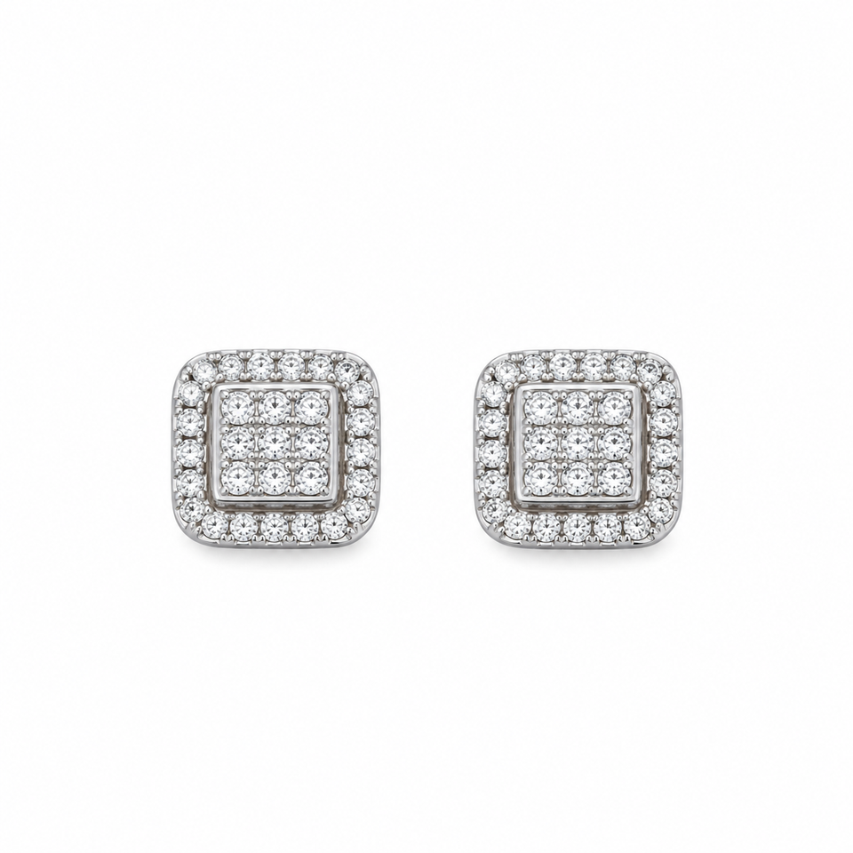9911901 | 925 Moissanite Rhodium Earring