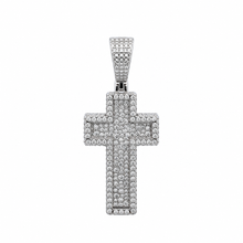 9912201 | 4.53 CTW 925 Silver Moissanite Rhodium Pendant