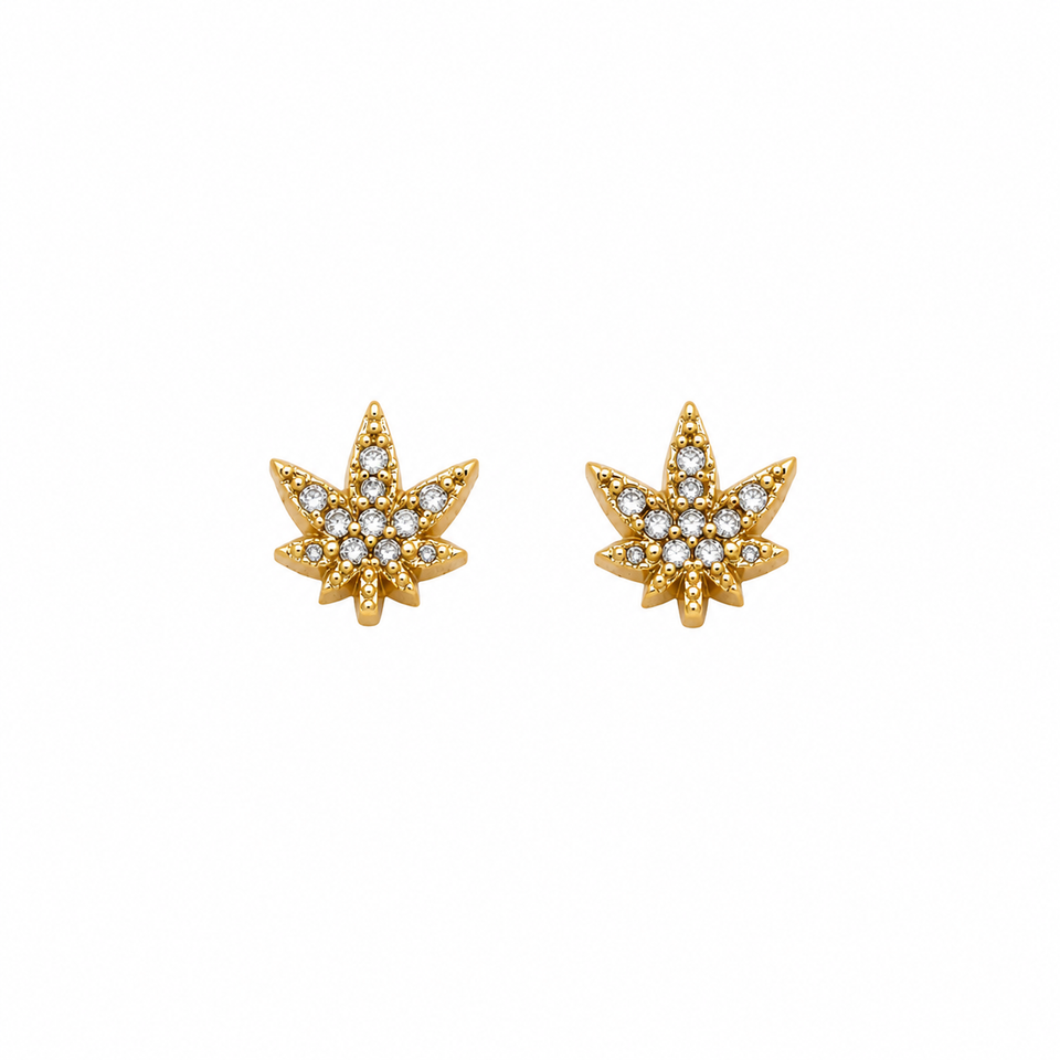 9100352 | 0.09 CTW Brass Moissanite Gold Earring