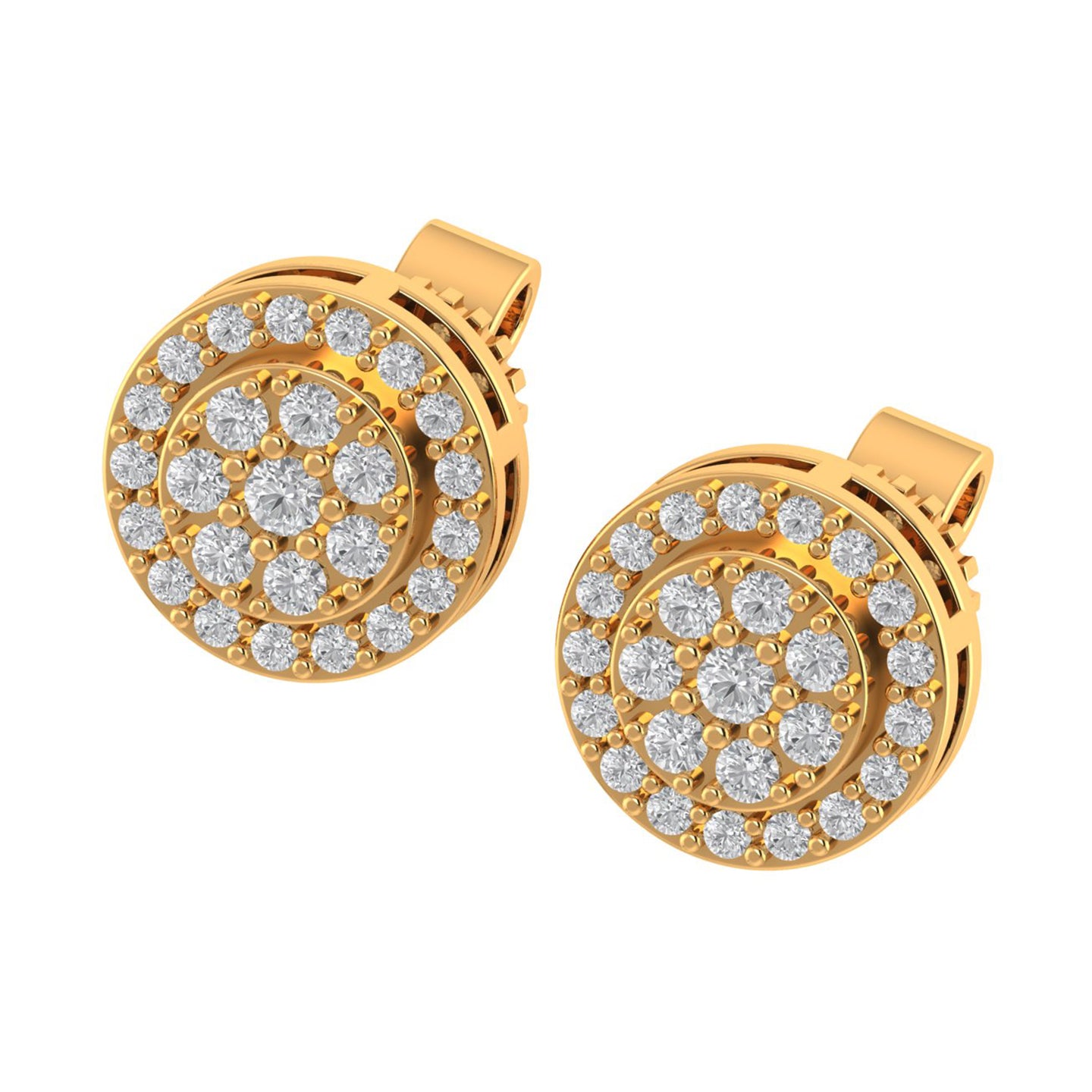 PALATIAL 10K GOLD MOISSANITE EARRINGS I 980012