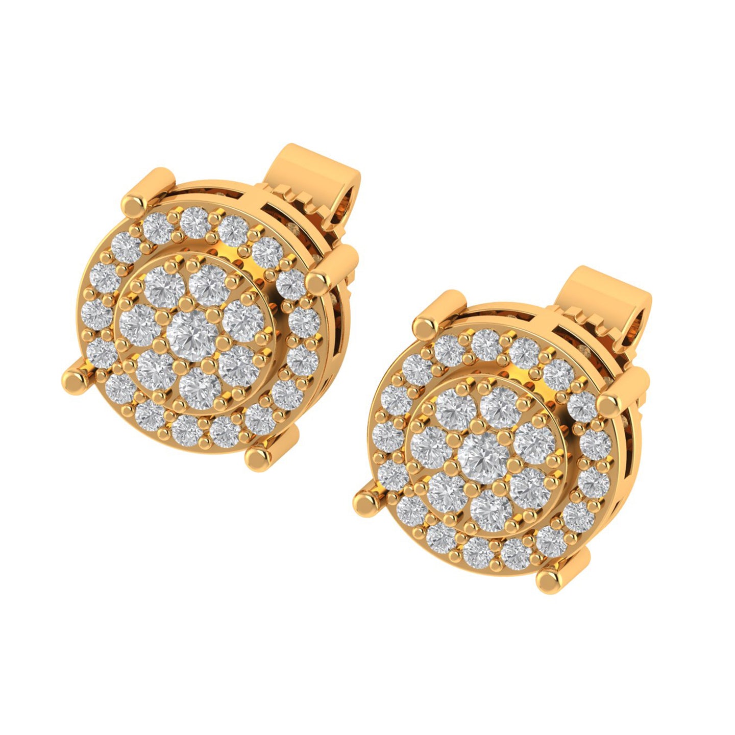 SWANK 10K GOLD MOISSANITE EARRINGS I 980022