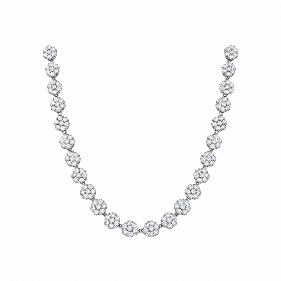 9911611 | 925 Moissanite Rhodium Chain