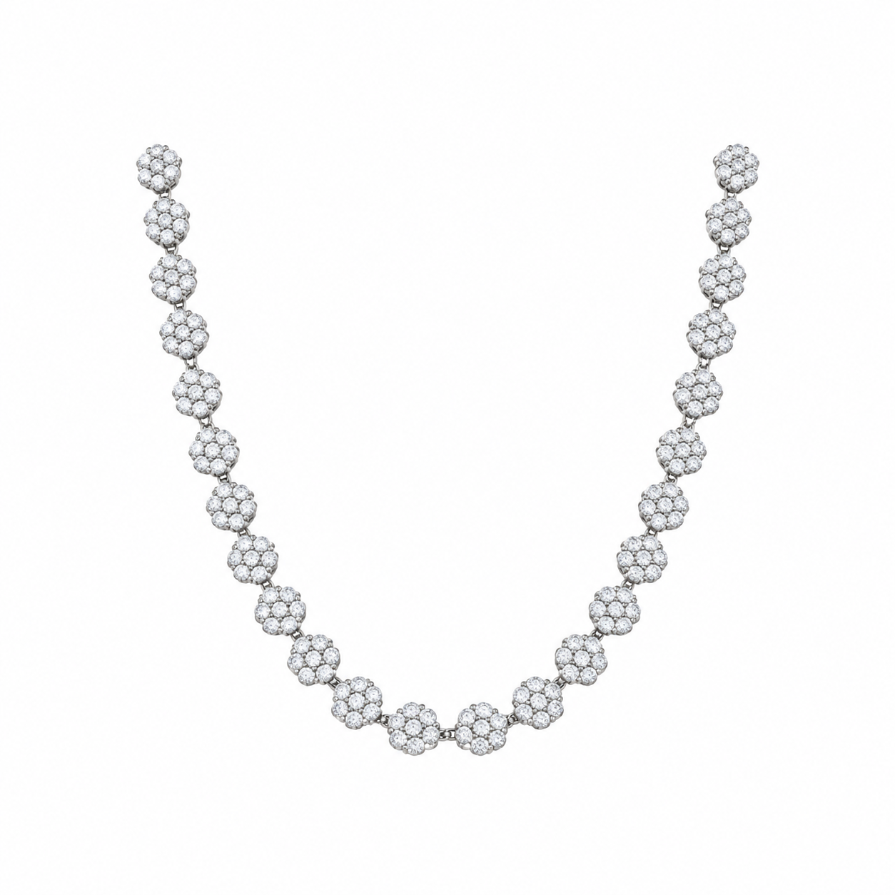 9911611 | 925 Moissanite Rhodium Chain