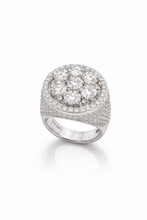 9910201 | 6.33ctw VVS/D 925 Moissanite Rhodium Ring