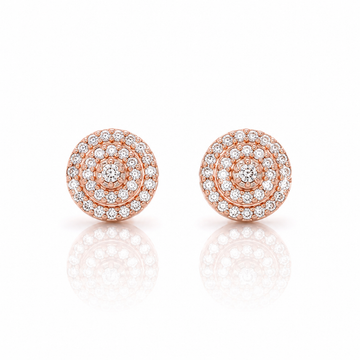 999125 | 925 Moissanite Rose Gold Earrings