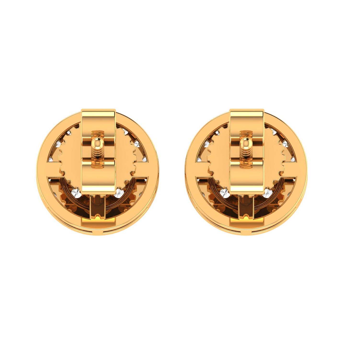 PALATIAL 10K GOLD MOISSANITE EARRINGS I 980012