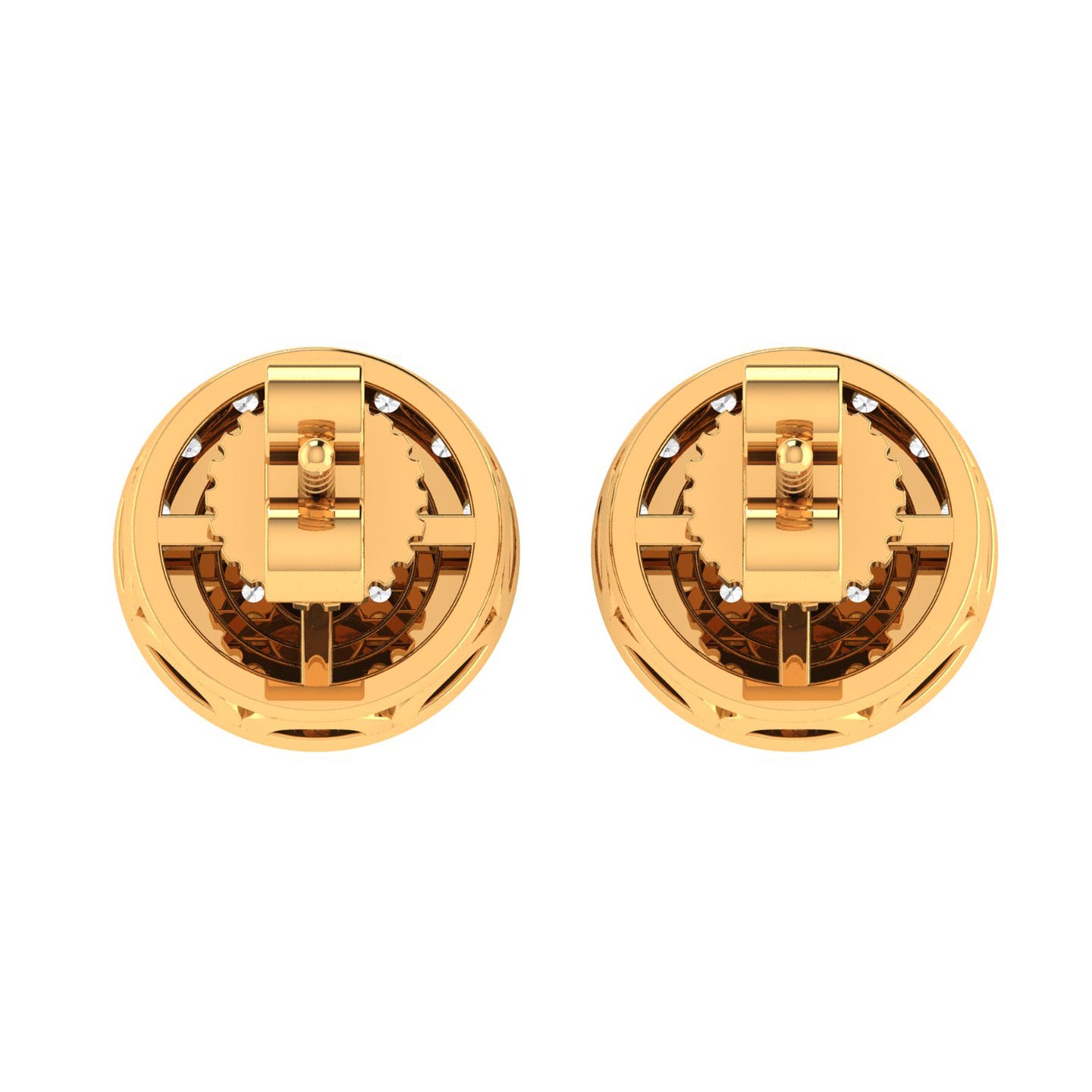 CAPER 10K GOLD MOISSANITE EARRINGS I 980122