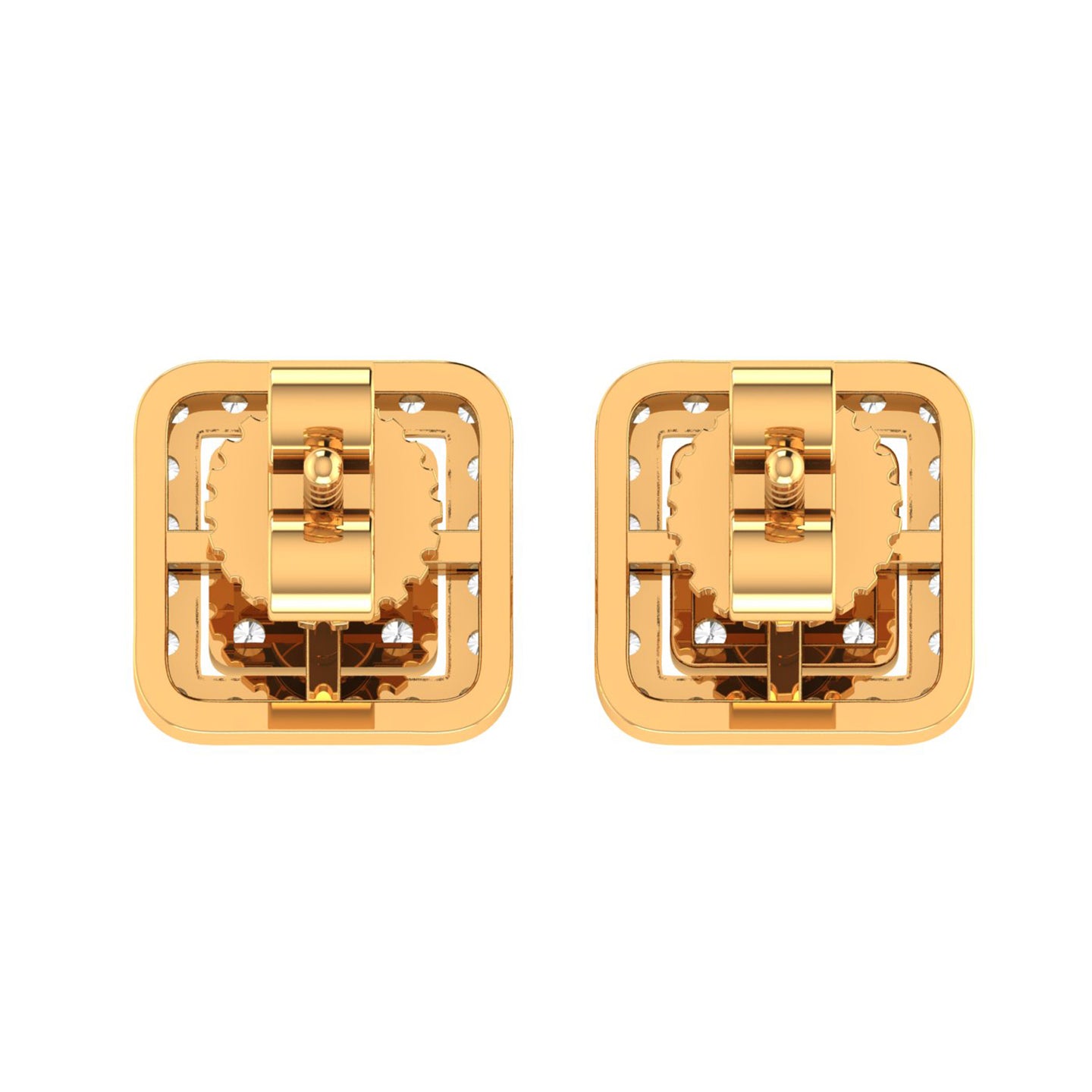 CLANNISH 10K GOLD MOISSANITE EARRINGS I 980032