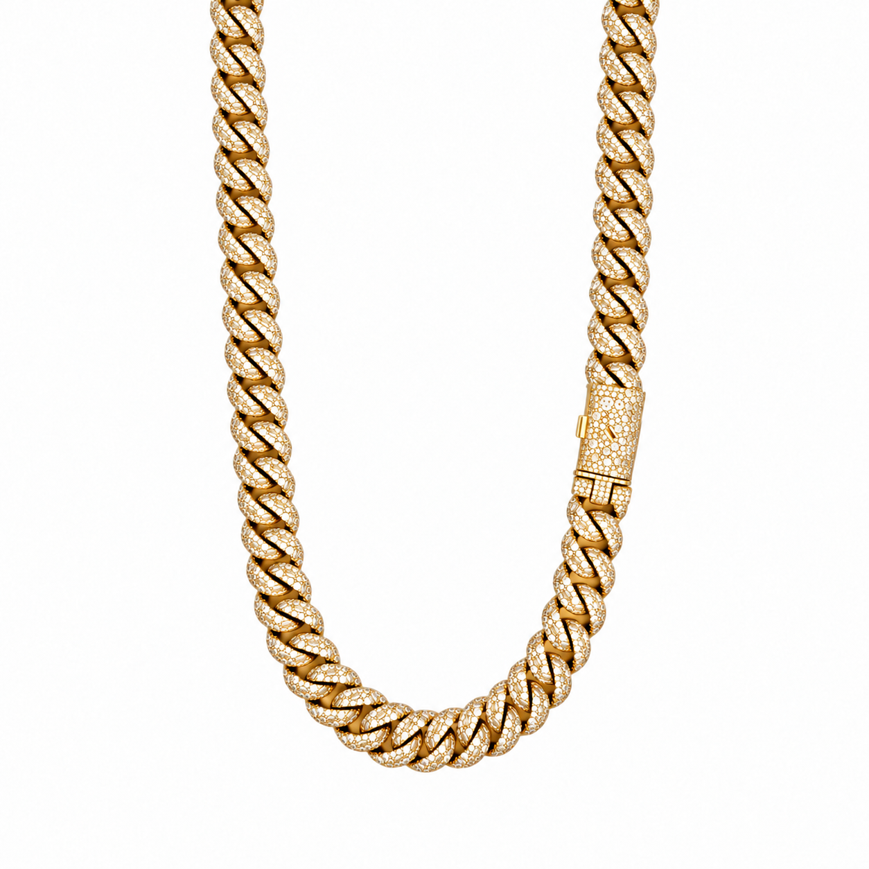964042 | Brass Two Tone 12mm 22" Cuban Chain