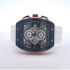 EXUBER CURREN WHITE LEATHER ICED OUT WATCH I 5415811